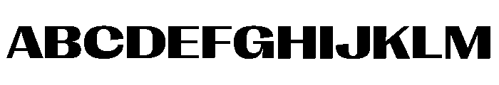 Right Gothic Spatial Variable 6 Font UPPERCASE