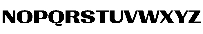 Right Gothic Spatial Variable 6 Font UPPERCASE
