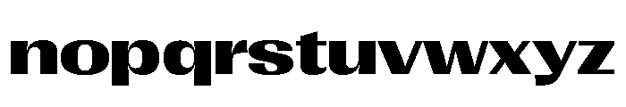 Right Gothic Spatial Variable 6 Font LOWERCASE