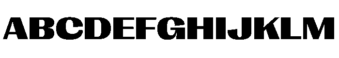 Right Gothic Spatial Variable 7 Font UPPERCASE