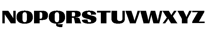 Right Gothic Spatial Variable 7 Font UPPERCASE