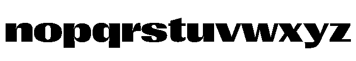 Right Gothic Spatial Variable 7 Font LOWERCASE