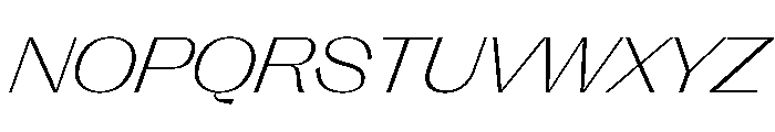 Right Gothic Spatial Variable 8 Font UPPERCASE