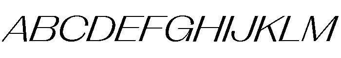 Right Gothic Spatial Variable 9 Font UPPERCASE