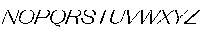 Right Gothic Spatial Variable 9 Font UPPERCASE