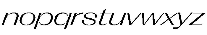 Right Gothic Spatial Variable 9 Font LOWERCASE