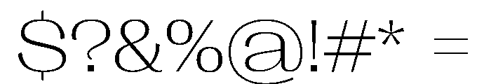 Right Gothic Spatial Variable Font OTHER CHARS