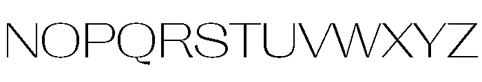 Right Gothic Spatial Variable Font UPPERCASE