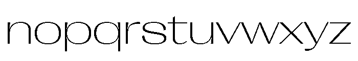 Right Gothic Spatial Variable Font LOWERCASE