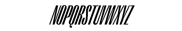 Right Gothic Tall Variable 11 Font UPPERCASE