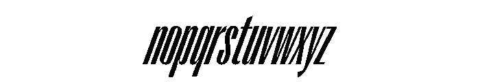 Right Gothic Tall Variable 11 Font LOWERCASE