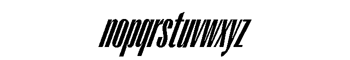 Right Gothic Tall Variable 12 Font LOWERCASE