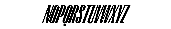 Right Gothic Tall Variable 13 Font UPPERCASE