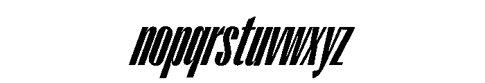 Right Gothic Tall Variable 13 Font LOWERCASE