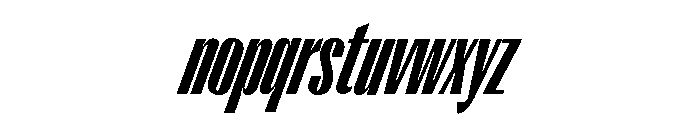 Right Gothic Tall Variable 14 Font LOWERCASE