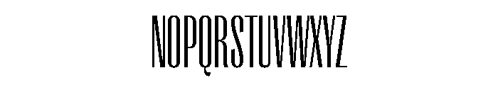 Right Gothic Tall Variable 2 Font UPPERCASE