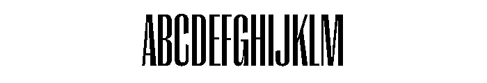 Right Gothic Tall Variable 4 Font UPPERCASE