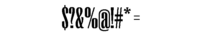 Right Gothic Tall Variable 5 Font OTHER CHARS