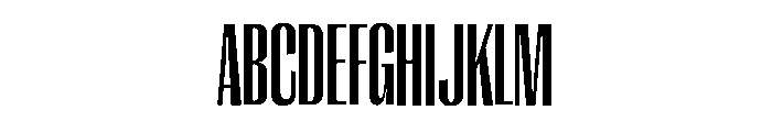 Right Gothic Tall Variable 5 Font UPPERCASE