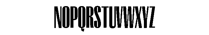 Right Gothic Tall Variable 6 Font UPPERCASE