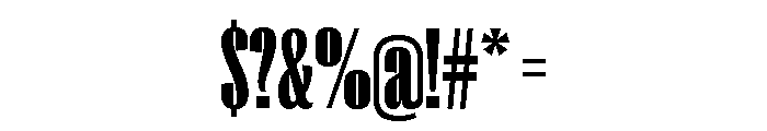 Right Gothic Tall Variable 7 Font OTHER CHARS