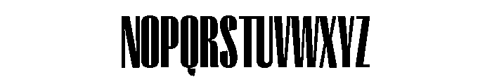 Right Gothic Tall Variable 7 Font UPPERCASE
