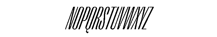 Right Gothic Tall Variable 8 Font UPPERCASE