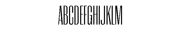 Right Gothic Tall Variable Font UPPERCASE