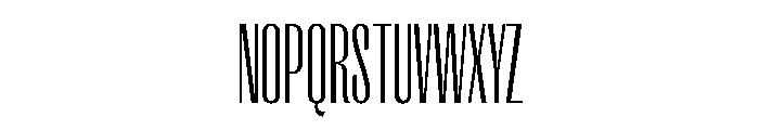 Right Gothic Tall Variable Font UPPERCASE