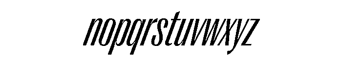 Right Gothic Tight Variable 10 Font LOWERCASE