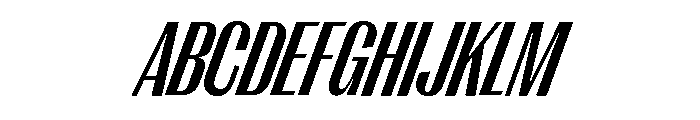 Right Gothic Tight Variable 12 Font UPPERCASE