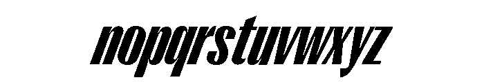 Right Gothic Tight Variable 14 Font LOWERCASE
