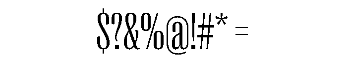 Right Gothic Tight Variable 2 Font OTHER CHARS