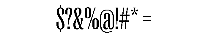 Right Gothic Tight Variable 3 Font OTHER CHARS