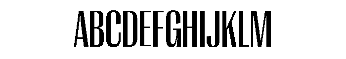 Right Gothic Tight Variable 4 Font UPPERCASE