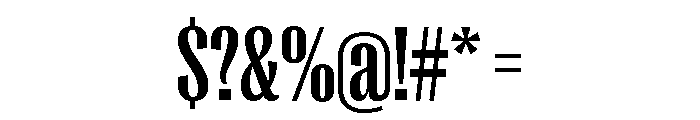 Right Gothic Tight Variable 5 Font OTHER CHARS