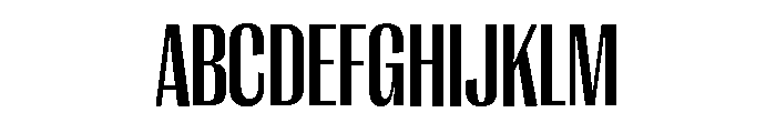 Right Gothic Tight Variable 5 Font UPPERCASE