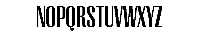 Right Gothic Tight Variable 5 Font UPPERCASE