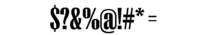 Right Gothic Tight Variable 6 Font OTHER CHARS
