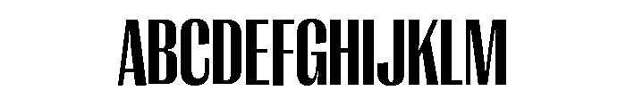 Right Gothic Tight Variable 6 Font UPPERCASE