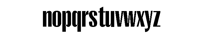 Right Gothic Tight Variable 6 Font LOWERCASE