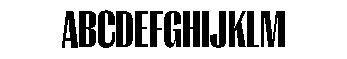 Right Gothic Tight Variable 7 Font UPPERCASE