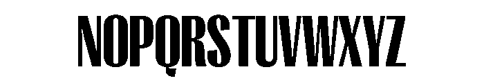 Right Gothic Tight Variable 7 Font UPPERCASE