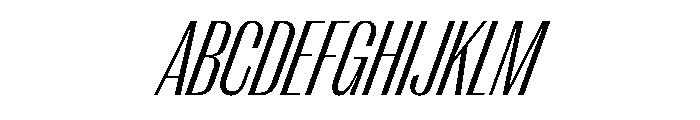 Right Gothic Tight Variable 9 Font UPPERCASE