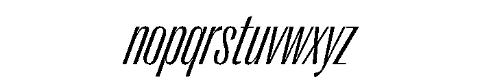 Right Gothic Tight Variable 9 Font LOWERCASE