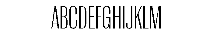 Right Gothic Tight Variable Font UPPERCASE