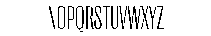 Right Gothic Tight Variable Font UPPERCASE