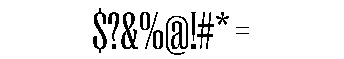 Right Gothic Variable 10 Font OTHER CHARS