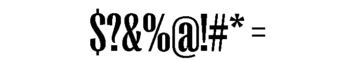 Right Gothic Variable 12 Font OTHER CHARS
