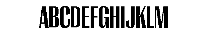 Right Gothic Variable 13 Font UPPERCASE